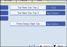 Operation panel screen illustration