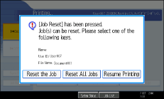 Operation panel screen illustration