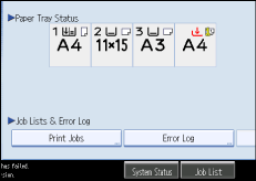 Operation panel screen illustration