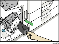 Staple waste box illustration