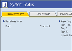 Operation panel screen illustration