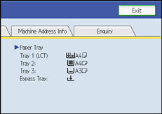 Operation panel screen illustration