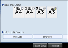 Operation panel screen illustration