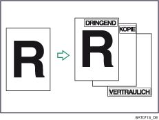 Die Abbildung zeigt die Stempelvoreinstellung
