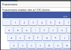 Die Abbildung zeigt das Bedienfeld-Display