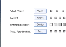 Die Abbildung zeigt das Bedienfeld-Display