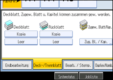 Abbildung des Bedienfeld-Displays