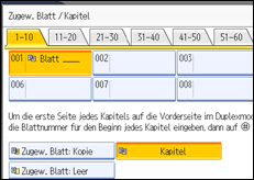 Abbildung des Bedienfeld-Displays