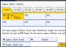 Abbildung des Bedienfeld-Displays
