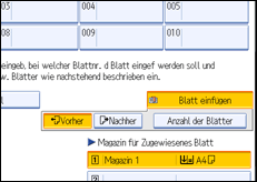 Abbildung des Bedienfeld-Displays