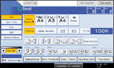 Abbildung des Bedienfeld-Displays