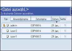 Abbildung des Bedienfeld-Displays