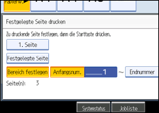 Abbildung des Bedienfeld-Displays