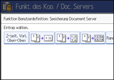 Abbildung des Bedienfeld-Displays