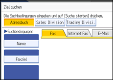 Abbildung des Bedienfelds