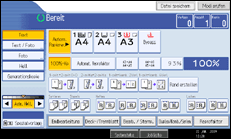 Abbildung der Bedienfeldanzeige