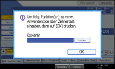 Abbildung der Bedienfeldanzeige