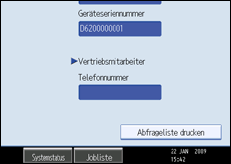 Abbildung der Bedienfeldanzeige