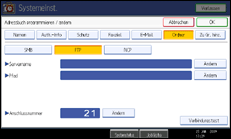 Abbildung Bedienfeld-Display