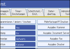 Abbildung Bedienfeld-Display