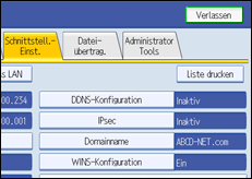 Abbildung Bedienfeld-Display