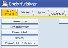 Die Abbildung zeigt die Bedienfeldanzeige