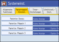 Abbildung Bedienfeldanzeige