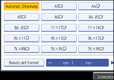 Abbildung Bedienfeldanzeige