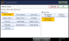 Abbildung Bedienfeldanzeige