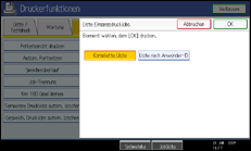 Abbildung Bedienfeldanzeige
