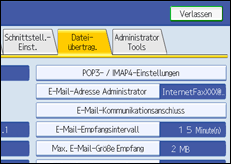 Abbildung Bedienfeld-Display