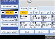 Abbildung Bedienfeld-Display