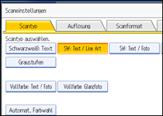 Abbildung Bedienfeld-Display