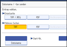 Abbildung Bedienfeld-Display
