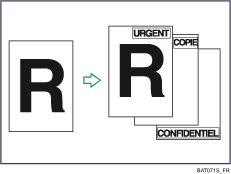 Illustration de tampon pr&eacute;d&eacute;fini