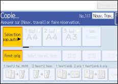 Illustration de l'&eacute;cran du panneau de commande.