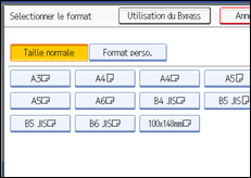 Illustration de l'&eacute;cran du panneau de commande.