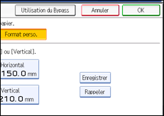 Illustration de l'&eacute;cran du panneau de commande.
