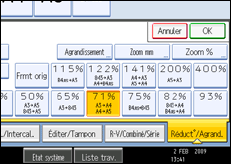 Illustration de l'&eacute;cran du panneau de commande.