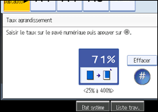 Illustration de l'&eacute;cran du panneau de commande.