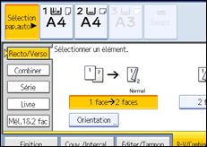 Illustration de l'&eacute;cran du panneau de commande.
