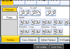 Illustration de l'&eacute;cran du panneau de commande.