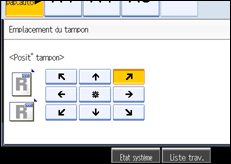 Illustration de l'&eacute;cran du panneau de commande.