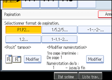 Illustration de l'&eacute;cran du panneau de commande.