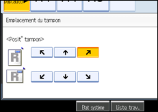 Illustration de l'&eacute;cran du panneau de commande.