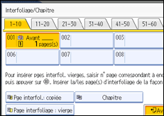 Illustration de l'&eacute;cran du panneau de commande.