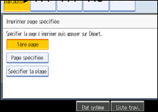 Illustration de l'&eacute;cran du panneau de commande.