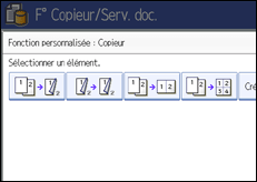 Illustration de l'&eacute;cran du panneau de commande.