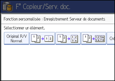 Illustration de l'&eacute;cran du panneau de commande.