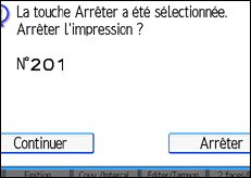 Illustration de l'&eacute;cran du panneau de commande.